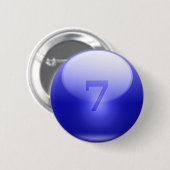 Badge Rond 5 Cm 7 chanceux bleus (Devant & derrière)