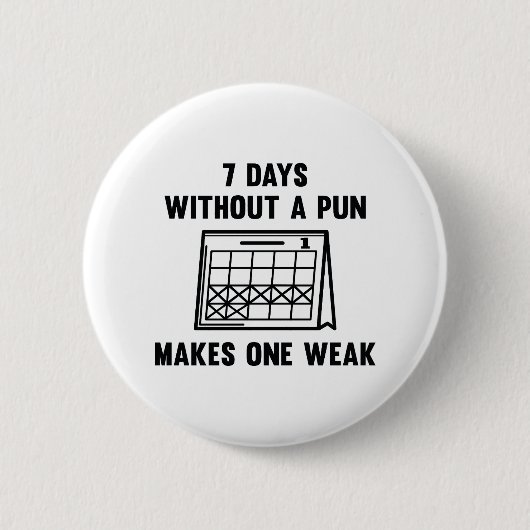 Badge Rond 5 Cm 7 Jours Sans Jeu (Devant)
