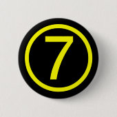 Badge Rond 5 Cm 7 - numéro sept (Devant)