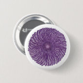 Badge Rond 5 Cm 7ème Art curatif de Chakra - #2 (Devant & derrière)