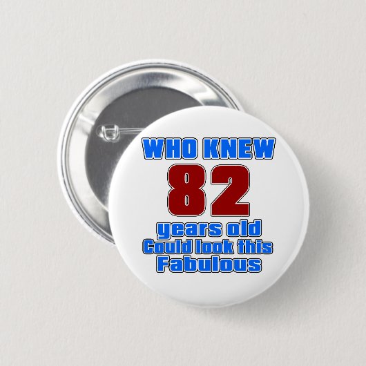 Badge Rond 5 Cm 82 conceptions d'anniversaire (Devant & derrière)