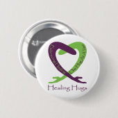 Badge Rond 5 Cm 8621_Healing_Hugs_logo_8.31.11_test-2 (Devant & derrière)
