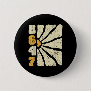 Badge Rond 5 Cm 8647 Subtle Anti Trump 86 47 Floral Boho Style