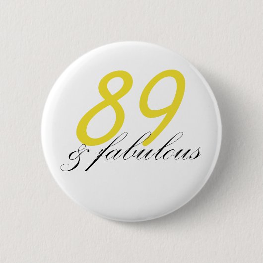 Badge Rond 5 Cm 89 et fabuleux (Devant)