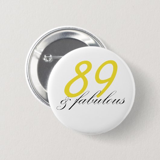Badge Rond 5 Cm 89 et fabuleux (Devant & derrière)