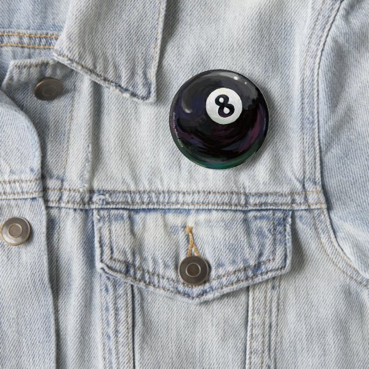 Badge Rond 5 Cm 8 Ball (En situation)
