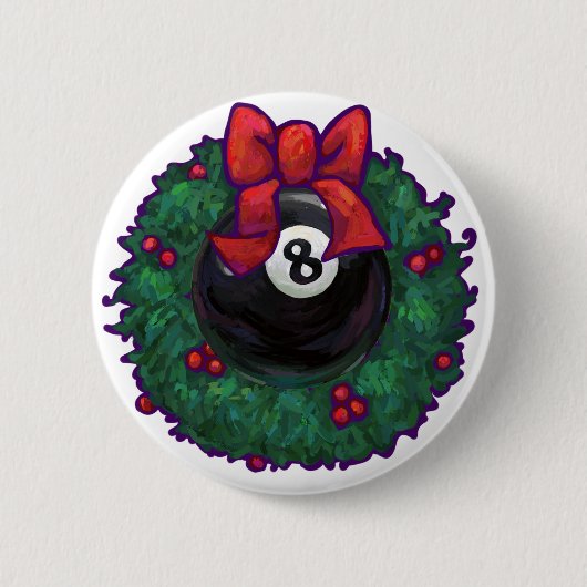 Badge Rond 5 Cm 8 Noël de bal (Devant)