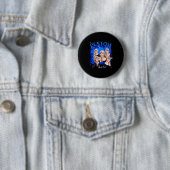 Badge Rond 5 Cm 90s Bootleg Rap Tee Photo  (En situation)