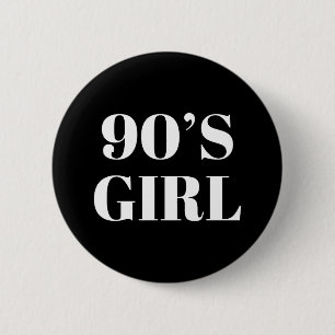 Badge Rond 5 Cm 90's Girl