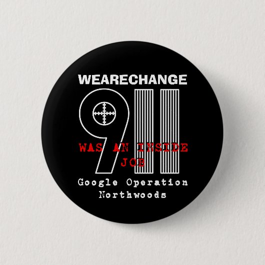 Badge Rond 5 Cm 911 Northwoods, WEARECHANGE (Devant)