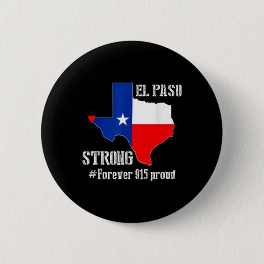 Badge Rond 5 Cm 915 Fier El Paso Chemise forte (Devant)
