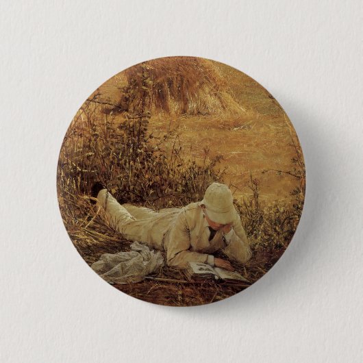 Badge Rond 5 Cm 94 Degrés à l'ombre, Sir Lawrence Alma Tadema (Devant)