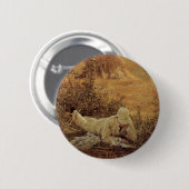Badge Rond 5 Cm 94 Degrés à l'ombre, Sir Lawrence Alma Tadema (Devant & derrière)
