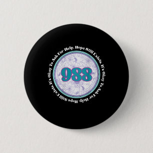Badge Rond 5 Cm 988 Prévention du suicide Il est bon de demander d