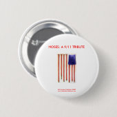 Badge Rond 5 Cm 9/11 American Flag Firefighter Novelty Button (Devant & derrière)