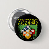 BADGE ROND 5 CM 9 BALLER (Devant & derrière)