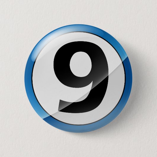 Badge Rond 5 Cm 9 bleu (Devant)