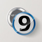 Badge Rond 5 Cm 9 bleu (Devant & derrière)
