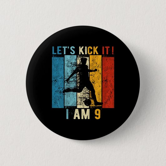 Badge Rond 5 Cm 9 Year Old Birthday B (Devant)