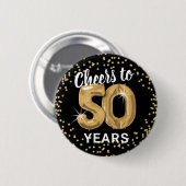 Badge Rond 5 Cm À 50 ans, santé (Devant & derrière)