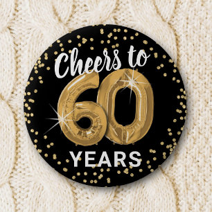 Badge Rond 5 Cm À 60 ans, santé 60e anniversaire