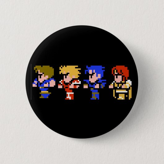 Badge Rond 5 Cm à 8 bits (Devant)