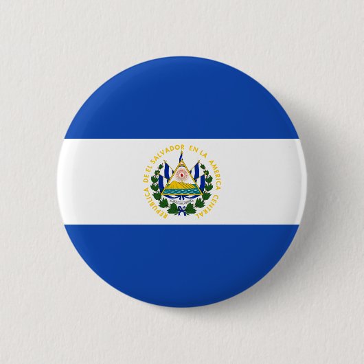 Badge Rond 5 Cm A bas prix ! Drapeau El Salvador (Devant)