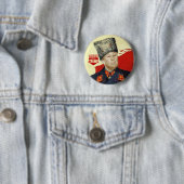 Badge Rond 5 Cm A bas Trump (En situation)