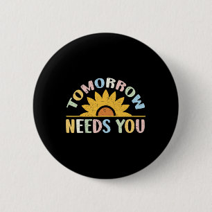 Badge Rond 5 Cm A Besoin De Votre Soutien Pour La Sensibilisation