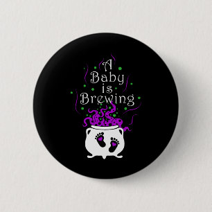 Badge Rond 5 Cm A By est en train de brasser Halloween Éffrayant f