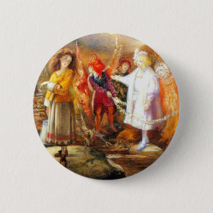 Badge Rond 5 Cm À Fairyland John Anster Fitzgerald