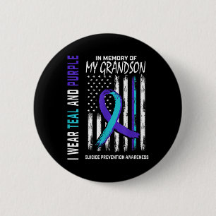 Badge Rond 5 Cm À la mémoire de mon petit-fils Prévention de la pr