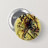 Badge Rond 5 Cm À la voix inconnue de Kandinsky (Devant & derrière)