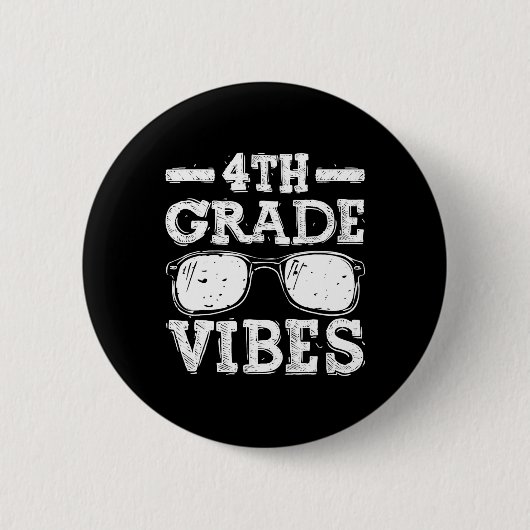 Badge Rond 5 Cm À l'école 4e année Vibes 1 (Devant)