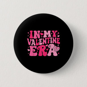 Badge Rond 5 Cm À l'ère de ma Saint-Valentin Rétro Saint-Valentin