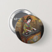 Badge Rond 5 Cm A maiko who became a DJ (Devant & derrière)