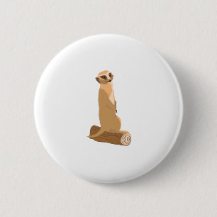 Badge Rond 5 Cm A Meerkat