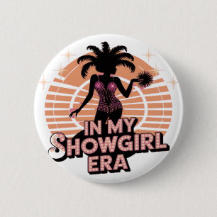 Badge Rond 5 Cm À Mon Ère de Showgirl Rétro Disco