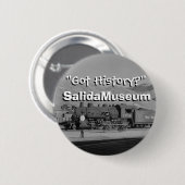 Badge Rond 5 Cm "A obtenu l'histoire ?" III (Devant & derrière)