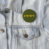BADGE ROND 5 CM A*R*M*Y (En situation)