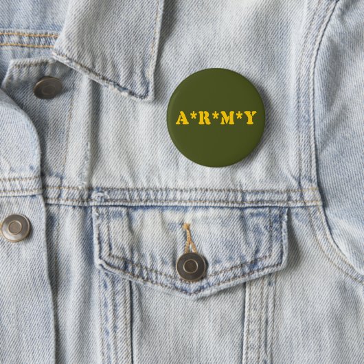 BADGE ROND 5 CM A*R*M*Y (En situation)
