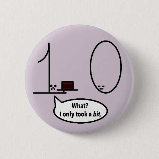 Badge Rond 5 Cm A seulement pris un peu (Devant)