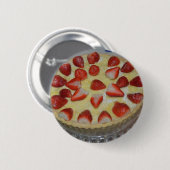 Badge Rond 5 Cm A strawberry cake (Devant & derrière)
