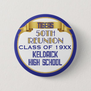 Badge Rond 5 Cm À votre santé ! Bouton personnalisé pour les 50 an
