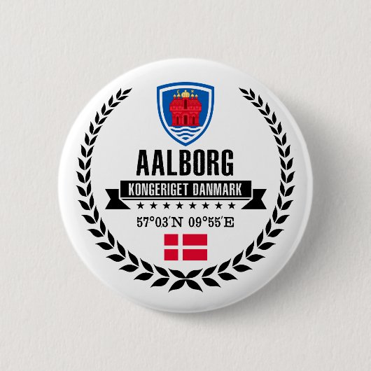 Badge Rond 5 Cm Aalborg (Devant)