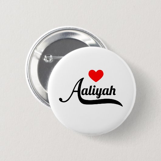 Badge Rond 5 Cm Aaliyah (Devant & derrière)