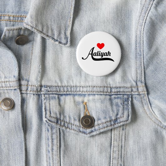 Badge Rond 5 Cm Aaliyah (En situation)