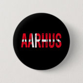 Badge Rond 5 Cm Aarhus Danemark (Devant)