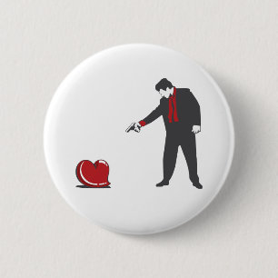 Badge Rond 5 Cm Abattez l'amour