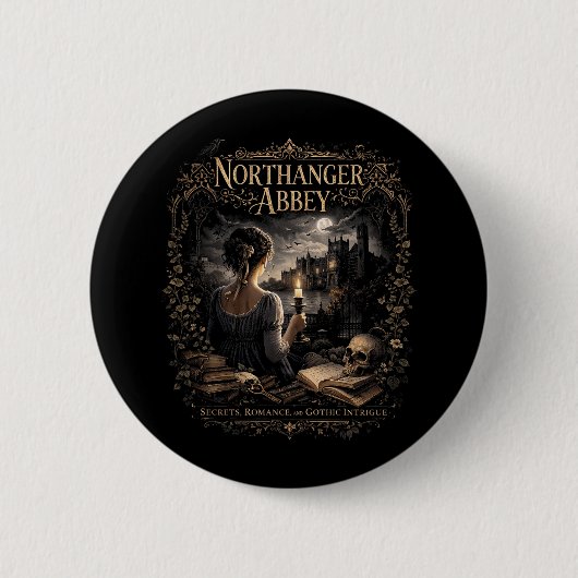 Badge Rond 5 Cm Abbaye de Northanger (Devant)